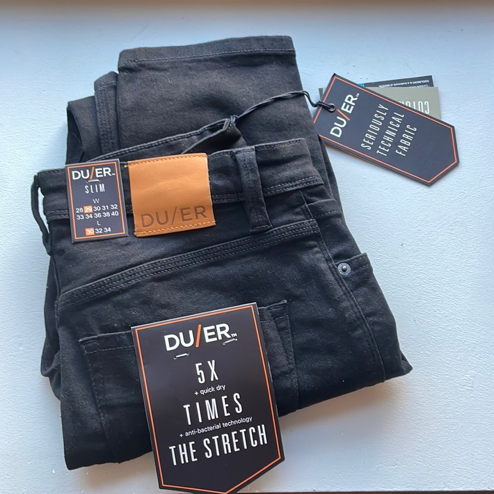 DU/ER ( DUER ) - Performance Denim Slim - Black